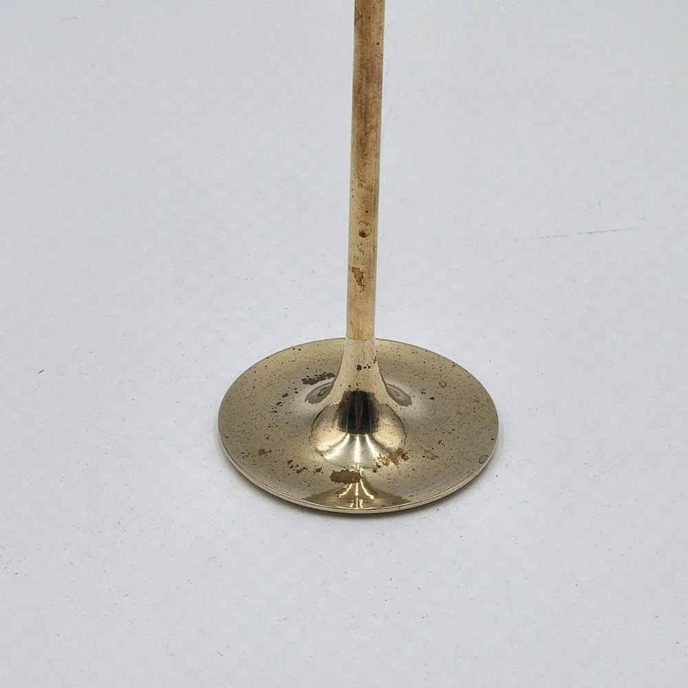Vintage Interpur Brass Taper Candlestick Holder 7.75
